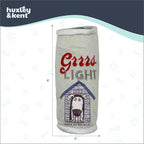 Huxley & Kent Funny Dog Toy w/Squeaker – Power Plush Squeaky Dog Toys for Small Dogs – Durable Small Stuffed Animal for Indoor Play & Fetch - Tiny Tuff Grrrs Light