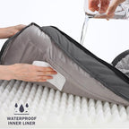 INVENHO Orthopedic Dog Beds Large Sized, XL Washable Dog Sofa with Egg-Crate Foam, Waterproof Lining and Non-Skid Bottom