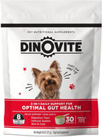 Dinovite 3 in 1 Probiotic for Small Dogs, Skin & Coat, Digestive Health & Joint Relief, Dog Food Toppers, Immune Support, Allergy Relief & Itch Relief Skin Care, 30 Servings (1-18lb)