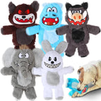 Bzonsmart Squeaky Dog Toys.Tough Plush Chew Toys for Dogs.Interactive Dog Toys to Keep Puppies Medium Large Breed Dogs Busy ..Durable Anti-Boredom Dog Toys for Teething & Playtime.