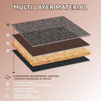 Outdoor Cat House for Shelter Feral Cat, Outside Waterproof Cat House for Outdoor/Indoor Cats, Insulated Cat Bed for All Seasons with Cozy Cushion (Brown, Large Zip Style)