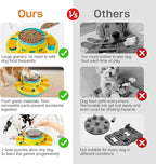 Potaroma Dog Puzzle Toy 2 Levels, Slow Feeder, Pup Food Treat Feeding Dispenser for IQ Training and Entertainment for All Breeds 4.2 Inch Height