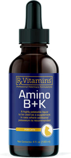 Rx Vitamins Amino B+K - Cat Vitamin B & Potassium Supplement for Cats - with Amino Acids Taurine & Lysine - Aids in Cat Kidney Support & Immune Support for Cats - Liver & Bacon 4oz