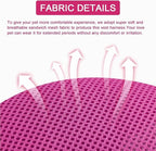 Cat Harness and Leash Set, Upgraded Escape Proof Adjustable Kitten Vest with Lead for Small Cat Outdoor Walking, Soft Breathable Mesh Jacket with Reflective Strips for Dark Night, S, Pink