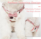 Puppytie No Pull xs Dog Harness with Multifunction Dog Leash,Soft Adjustable No Choke Escape Proof Pet Harness Vest,Polka dots Pink,XS
