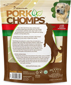 Pork Chomps Baked Pork Skin Dog Chews, 6-inch Knots, Bacon Flavor Strip, 8 Count
