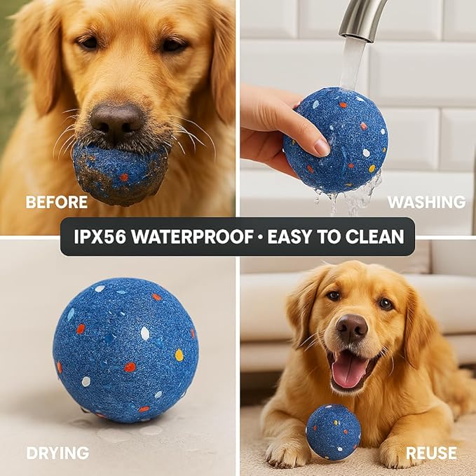 2025 Upgraded Smart Interactive Dog Toy, Durable E-TPU Material, Built-in Anti-mistouch Switch, for Large, Medium, and Small Dogs – Dog Toys to Keep Them Busy Indoors & Outdoors