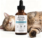 Aura Pets Natural Hairball Drops for Cats, with Vitamins, Aids Hairball Control and Digestive Health (1pcs)