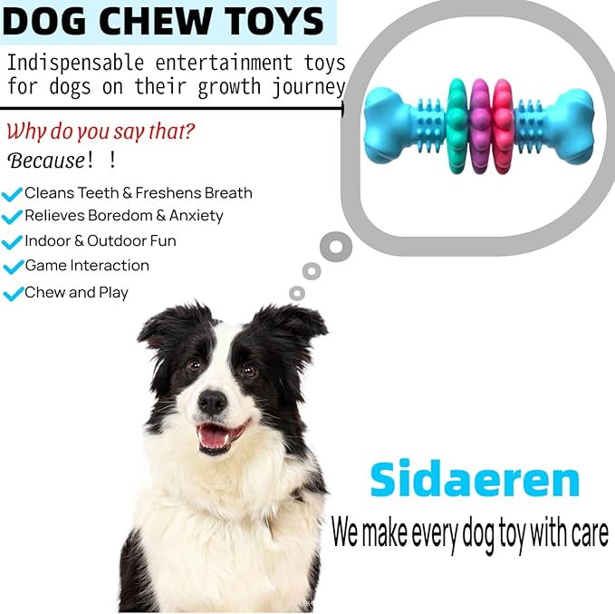 Puppy Teething Toy – Dog Chew Toy for Small Dogs and Puppies, Interactive Puppy Toy for Teething, Dog Teeth Cleaning Aid
