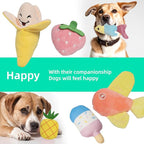 19 Pack Puppy Squeaky Dog Toys Set Plush Puppies,Cute Chew Pets Dog Toy with Squeakers for Small Dogs Playtime
