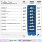 Eye Support for Dogs - 90 Soft Chews - Dog Supplements for Vision, Eye Vitamins for Dogs, with Cod Liver Oil Antioxidant, Dog Omega Supplement, Omega 3 EPA and DHA Fatty Acids.