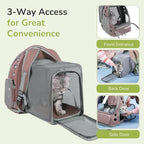 Cat Backpack Carrier for Large Cats, Expandable Cat Bubble Backpack, Dog Carriers for Small Medium Dogs, Airline Approved Pet Carrier for Travel Hiking Outdoor(Khaki)