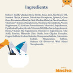 Made by Nacho Wet Cat Food, Minced Tuna and Cod in Bone Broth for Hydration with Prebiotics, High Protein, 2.5oz Cups (10 Pack)