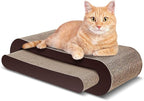 FluffyDream 2in1 Cat Scratcher Cardboard Lounge Bed, Cat Scratching Board, Durable Board Pads Prevents Furniture Damage