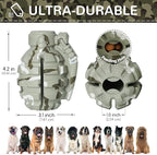 Dog Toys for Aggressive Chewers Large Breed, for German Shepherd, Indestructible Interactive Treat Dog Toys for Large Medium Breeds, Food Grade & Tough Rubber, Fun to Chew, Chase and Fetch (Camo)