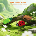 3 Pack Catnip Toy for Cats,Realistic Bug Cat Toys,Bell Sould Kitten Bite Kicker Toys, Interactive Kitty Toys for Christmas Cats Gift