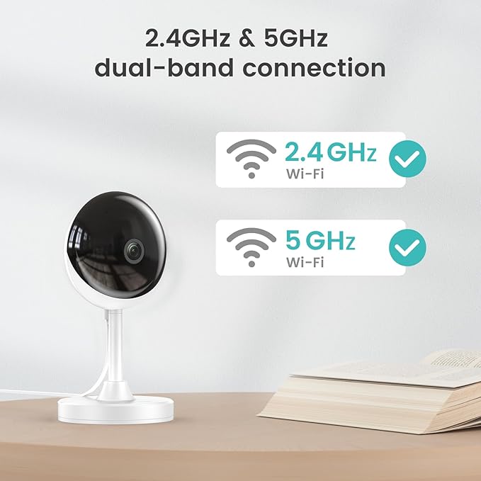 owltron Indoor Security Camera 4MP,4 Pack 2.4GHz/5G WiFi 2K Home Cameras for Baby/Elder/Dog/Pet/Nanny Monitor Cam with Phone app,24/7 Cloud&SD Card Storage,2-Way Audio,Compatible with Alexa