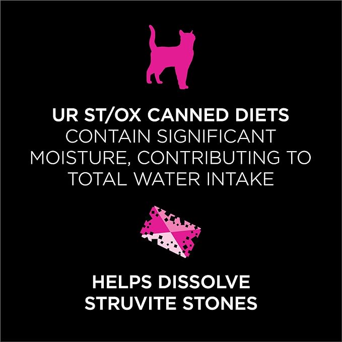 Pro Plan Veterinary Diets Purina UR Urinary St/Ox Savory Selects Feline Formula Salmon Recipe in Sauce Wet Cat Food - (Pack of 24) 5.5 oz. Cans