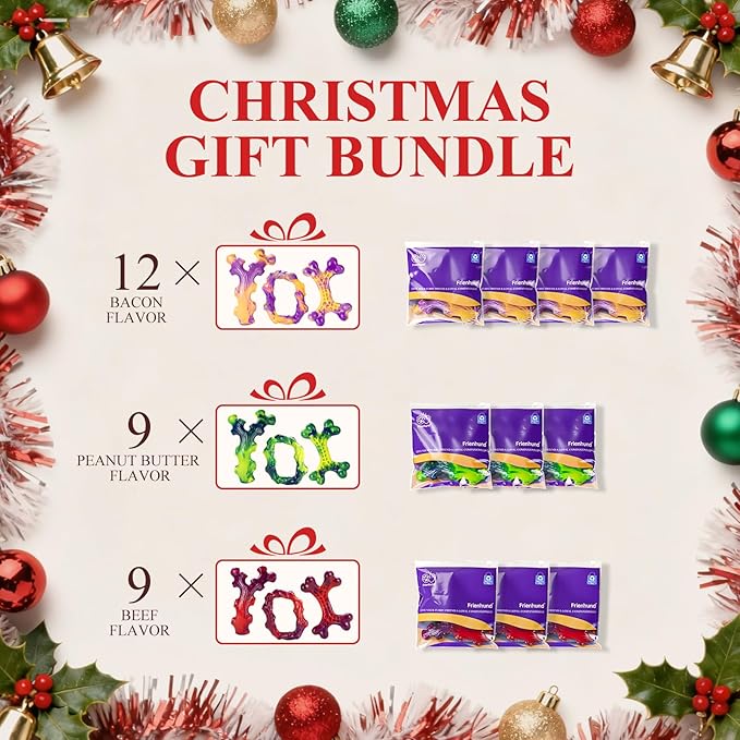 30-Pack Dog Toys for Aggressive Chewers: Indestructible Dog Toys for Large Dog, Package for All Furry Friends, Indestructible Dog Toy for Aggressive Chewers