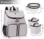 BAGLHER丨Dog Travel Bag, Airline Approved Pet Supplies Backpack, Dog Travel Backpack with 2 Silicone Collapsible Bowls and 2 Food Baskets