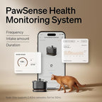 PETLIBRO Cat Water Fountain, App Monitoring Pet Fountains for Cats Indoor with Stainless Steel Tray, 2.5L/84oz Dockstream Automatic Water Dispenser for Drinking, 2.4G Wi-Fi Smart Bowl Inside