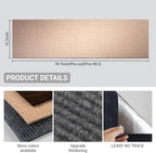 Cat Scratching Mat, Couch Cat Scratch Protector 78.7"x15.8", Cat Scratcher Self-Adhesive Carpet for Furniture Protection, Cat Scratch Post Replacement, DIY Cat Tree Climbing Shelves (Khaki)