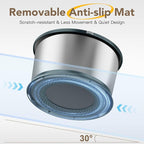 1.6 Gallon Dog Water Bowl, 6.5L/220oz Stainless Steel No Spill Water Bowls for Large Dogs, Super Large Capacity Splash Proof Pet Slow Drinking Water Bowl with Anti-Slip Mat for Mess Drinkers