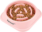 Slow Feeder Dog Bowls for Healthy Eating, Non-Slip and Anti-Choking Design, Reduces Bloating & Overeating for Medium Dogs and Cats, Easy to Clean