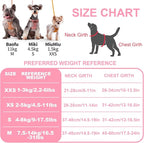 Puppytie No Pull Small Dog Harness with Multifunction Dog Leash,Lightweight Soft Adjustable No Choke Escape Proof Pet Harness Vest Pet Harness Vest,Glossy Pink,S