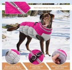 Dog Winter Jacket Cozy Reflective Waterproof Windproof Warm Pet Garment,Comfortable Cold Weather Fleece Apparel Outfits with Zipper Closure for Small Medium Large Dogs Puppy Walking,XXX-Large