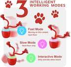 Interactive Dog Toys, [2025 Newly Upgraded] Interactive Dog Ball for Medium/Large Dogs, Automatic Moving Dogs Toy Wicked Ball for Boredom & Training, Play Music, USB Rechargeable(Red)