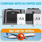 Petskd Extra Large Pet Carrier 24"x17"x17" for Large Cat or Medium Dog, Collapsible Soft Sided Dog cat Carrier for Long Trips with Lockable Safety Zippers(Grey)