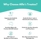 ALFIE'S TREATOS Salmon Skin Treats for Dogs & Cats (2.65 oz), Air-Dried Fish Skin Dog Treats, Omega-3 Food Topper & Training, Single Ingredient, Freeze-Dried Alternative