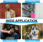 MECCANIXITY Blank Dog Tags Rectangle Blank Aluminum Blank Keychains Laser Engraving Blanks ID Name Tag Metal Personalized Pet Tags for DIY Crafts Gold, 300 Pack