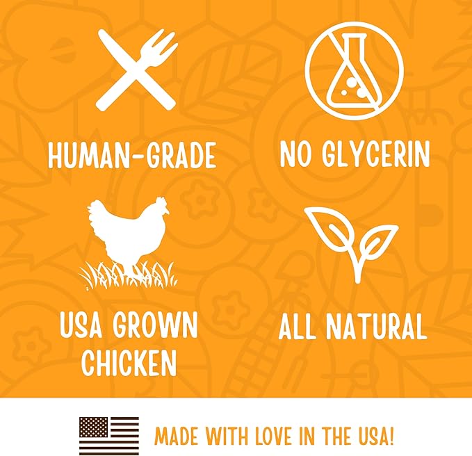 Full Moon All Natural Human Grade Dog Treats, Essential Chicken Savory Sticks, 24 Ounce