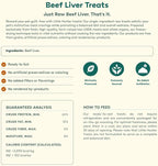 Little Hunter Freeze Dried Dog Treats - Beef Liver - Raw Single Ingredient Beef Liver Dog Treats for Snacks, Training, Dog Food Toppers - All Natural, Healthy Dog & Puppy Treats, 2 oz