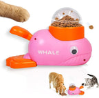 Dog Puzzle Feeder Toy,Interactive Food Dispense,Pet Slow Feeder (Pink)