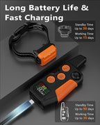 Dog Shock Collar with Remote Control 3300FT Range IPX7 Waterproof Rechargeable E Collar for Dogs Training 3 Modes for 5-120lbs Small Medium Large Dogs