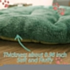 Leaf Shaped Self-Warming Cat Bed Mat – 26"x20" Cotton Pet Pad, Cat Blanket for Indoor Cats, Cat Lick Mat, Cat Heating Pad, Soft Kitten Cushion & Puppy Mattress (Green)