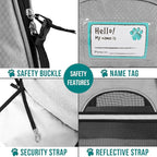 PetAmi Airline Approved Pet Carrier for Cat, Soft Sided Dog Carrier for Small Dogs, Cat Travel Supplies Accessories for Indoor Cats, Ventilated Pet Carrying Bag Medium Large Kitten Puppy, Small Gray