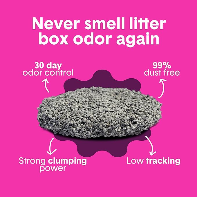 Boxie® Glo™ 30 Day Odor Control Clumping Clay Cat Litter, 16 lb, Multi-Cat, 99.9% Dust-Free, Low Tracking, UV Light Attractant, Superior Clumping for Easy Scooping