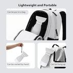 Portable Pet Water Bottle - 20 oz with 8.8 oz Food Container,Silicone Leakproof Travel Bottle for Dogs Cats, Detachable Feeding Dish for Walking Hiking Travel Grey