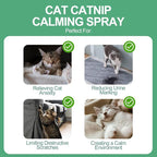 Cat Calming Spray with Natural Mint – 150ml Pet Relaxant for Cats and Kittens – Helps Reduce Stress, Anxiety & Unwanted Behavior – Plant-Based Soothing Spray for Travel, Vets & Home Use