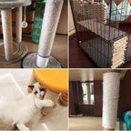 1/6 in (4mm) X 164 Ft (50meter) Natural Sisal Hemp Rope Heavy Duty Thick Twine for Cat Scratcher Post Tree, Garden, Binding, Crafts Packing Material