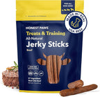 Honest Paws Dog Jerky Treats - All-Natural Jerky Dog Treats for Training Pets - Human Grade Sticks - Real USA Beef