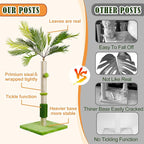 MeowHomm Cat Scratching Post, Cat Palm Tree for Indoor Cats with Natural Sisal Scratch Pole Hanging Sisal Ropes and Balls, Cute 40" Tall Cat Scratcher for Large Cat and Kittens