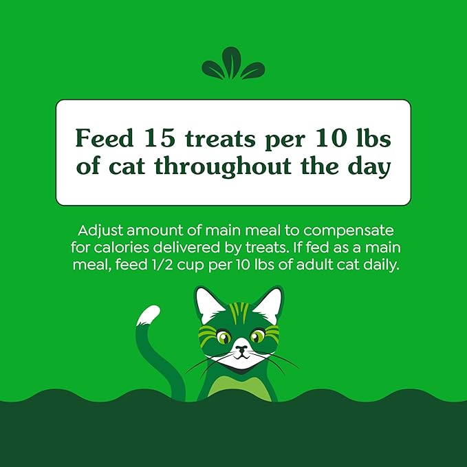 Greenies Feline Smartbites Skin & Fur Health Crunchy and Soft Cat Treats, Chicken Flavor, 2.1 oz. Pack