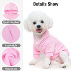 BINGPET Dog Hoodies - Fleece Lined Fall Dog Puppy Sweatshirt Soft Warm Sweater Winter Hooded Clothes for Small Medium Large Dogs & Cats