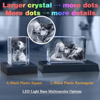 Pet Memorial Gifts for Dogs Cats Horses，Personalized Pet 3D Crystal Photo，Custom 3D Pictures,Engraved Crystal in Memory of Dog,3D Laser Etched Picture, Customized Gifts