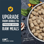 Instinct Freeze Dried Raw Meals, Natural Dry Dog Food, Grain Free - Cage Free Chicken, 3 oz. Bag